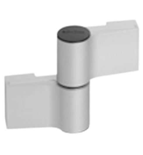 Metallic elbow pipe fitting on a white background